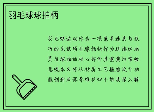 羽毛球球拍柄